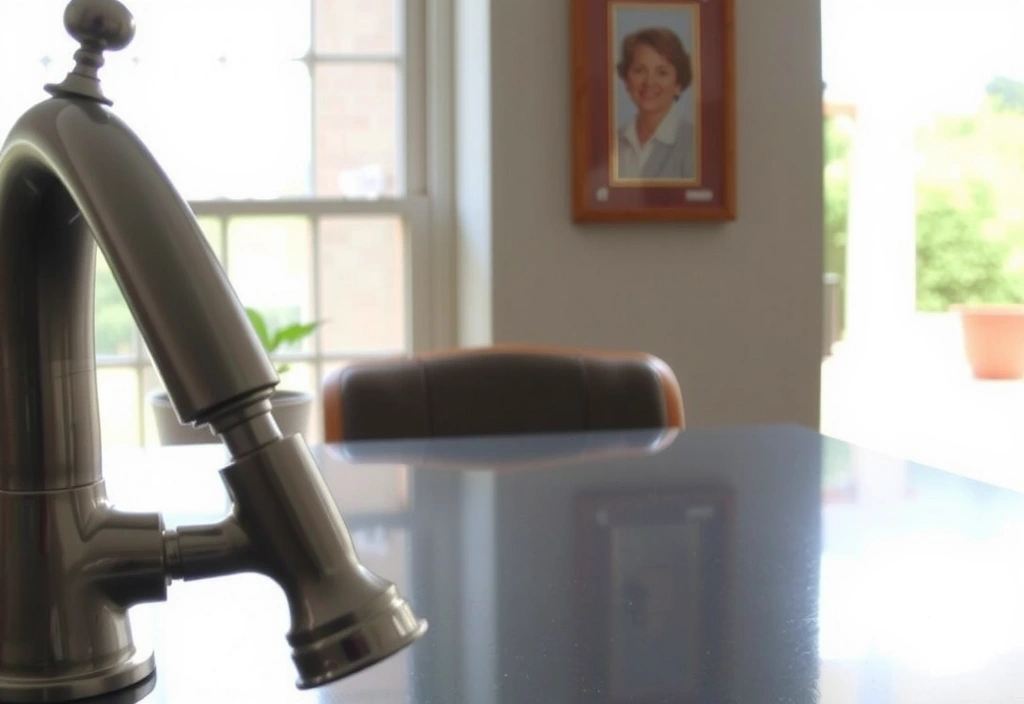 Mirror-grade finish on stainless steel faucet