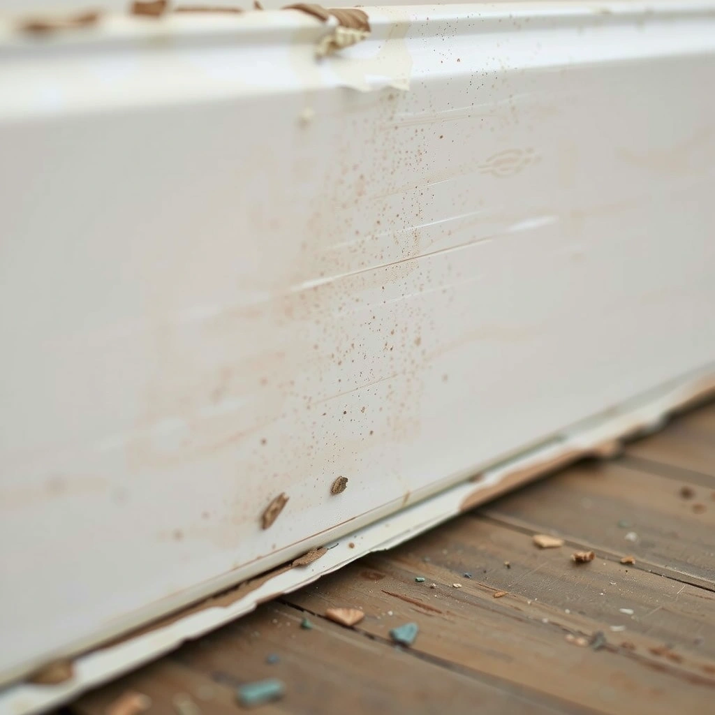 Dirty baseboard